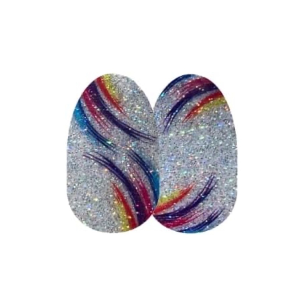 *Exclusive* Color Street: Pave the Way | Silver Rainbow Swish Art Glitter - Picture 12 of 12